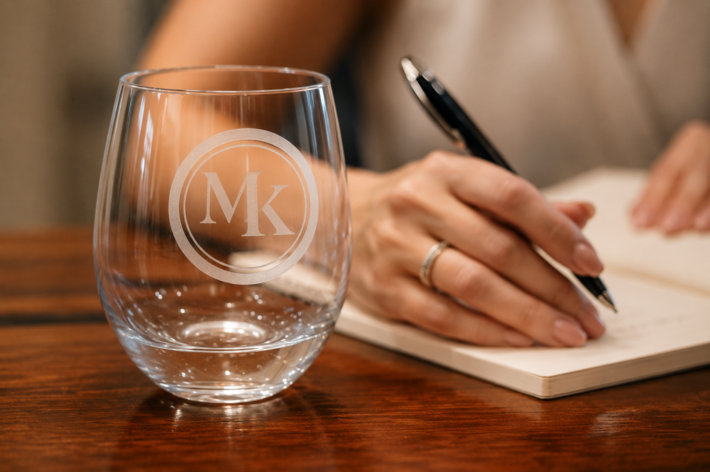 Etched MK Glass and Note-Taking Moment